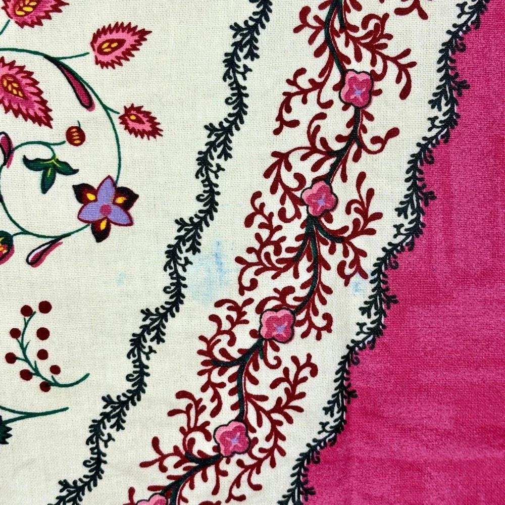 Vent du Sud French Provencal Oval Tablecloth 66x83 Floral Luxury Boho Chic Table